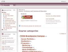 Tablet Screenshot of moodlectce.cciu.org